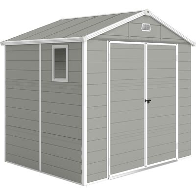 Zone Capanno Attrezzi, 4.1m², Casetta Da Giardino Con Tetto A Capanna, 240 X 190 X 180/228 Cm Zone Capanno Attrezzi, 4.1m², Casetta Da Giardino Con Tetto A Capanna, 240 X 190 X 180/228 Cm