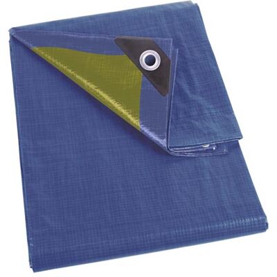 Telo impermeabile blu in poliestere Perel - 12x15m Telo impermeabile blu in poliestere Perel - 12x15m
