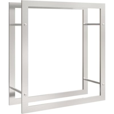 HELLOSHOP26 Portalegna 80 X 28 X 86 Cm Acciaio Inox Argento 020043742 HELLOSHOP26 Portalegna 80 X 28 X 86 Cm Acciaio Inox Argento 020043742