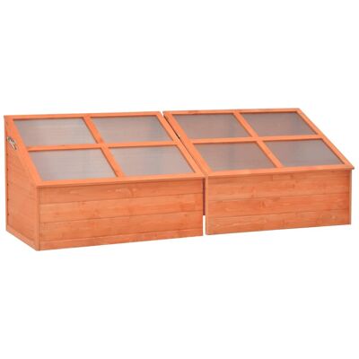 Serra in legno vitaXL 180x57x62cm - Tunnell per piante da giardino Serra in legno vitaXL 180x57x62cm - Tunnell per piante da giardino