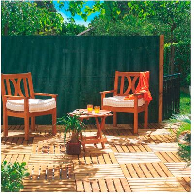 FAURA Brise-vue Pvc Vert Occultation Double Face Durable - FAURA Brise-vue Pvc Vert Occultation Double Face Durable -