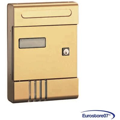 ALUBOX Cassetta Posta Serie Esse Per Esterni Cm.20,4x7x29h In Alluminio Bronzo ALUBOX Cassetta Posta Serie Esse Per Esterni Cm.20,4x7x29h In Alluminio Bronzo