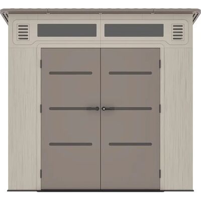 Unique Casetta Da Giardino In Resina Hdpe Beige E Marrone 6,5 M² Con Tetto Spiovente E Con Pavimento Spessore 22 Mm - Anteva Unique Casetta Da Giardino In Resina Hdpe Beige E Marrone 6,5 M² Con Tetto Spiovente E Con Pavimento Spessore 22 Mm - Anteva