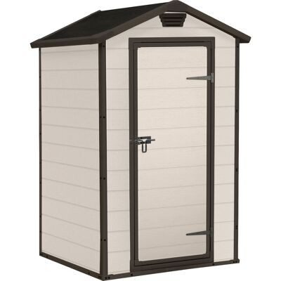 Keter Manor 4x3 - Casetta Da Giardino 129x196x103 Cm 1 Anta Per Deposito Attrezzi Fini-tura Effetto Legno Graffiato In Resina Beige Keter Manor 4x3 - Casetta Da Giardino 129x196x103 Cm 1 Anta Per Deposito Attrezzi Fini-tura Effetto Legno Graffiato In Resina Beige