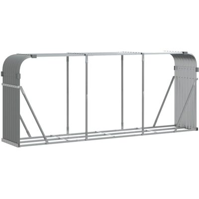 HELLOSHOP26 Portalegna Chiaro 234 X 45 X 100 Cm Acciaio Zincato Grigio 020043813 HELLOSHOP26 Portalegna Chiaro 234 X 45 X 100 Cm Acciaio Zincato Grigio 020043813