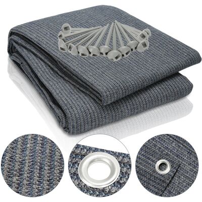 HENGDA Swanew Tappeto Da Esterno Tappeto Da Tenda Tappeto Da Viaggio Da Campeggio Tappeto Da Gazebo Per Caravanna 300x500cm Blu-grigio HENGDA Swanew Tappeto Da Esterno Tappeto Da Tenda Tappeto Da Viaggio Da Campeggio Tappeto Da Gazebo Per Caravanna 300x500cm Blu-grigio