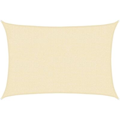 vidaXL Telo Ombra 2x3 m Crema HDPE Esterno - Telo Ombra vidaXL Telo Ombra 2x3 m Crema HDPE Esterno - Telo Ombra