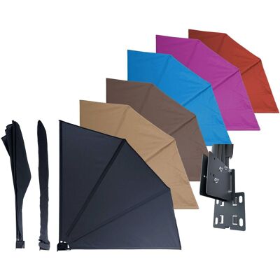 QUICK STAR Balkonfächer 115 Cm & 140 Cm Viele Farben Balkon Sichtschutz Fächer Blickdicht & Wetterfest QUICK STAR Balkonfächer 115 Cm & 140 Cm Viele Farben Balkon Sichtschutz Fächer Blickdicht & Wetterfest