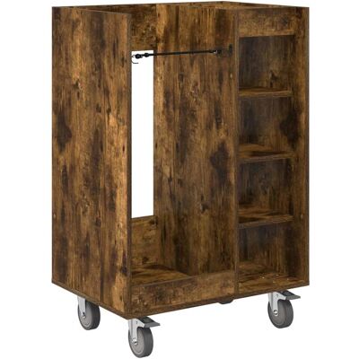 HELLOSHOP26 Armadio Da Golf Rettangolare Moderno Con Ruote 65 X 45 X 98 Cm Grande Spazio Di Archiviazione In Legno Rovere Fumo 020055053 HELLOSHOP26 Armadio Da Golf Rettangolare Moderno Con Ruote 65 X 45 X 98 Cm Grande Spazio Di Archiviazione In Legno Rovere Fumo 020055053