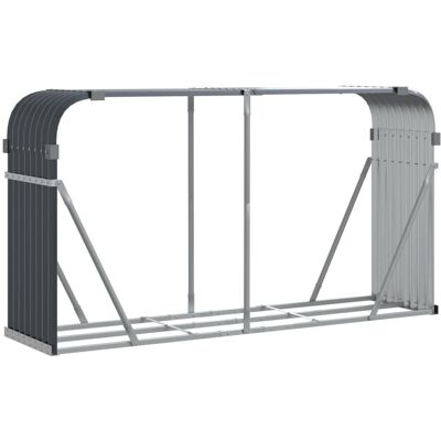 HELLOSHOP26 Portalegna 180 X 45 X 100 Cm Acciaio Zincato Antracite 020043763 HELLOSHOP26 Portalegna 180 X 45 X 100 Cm Acciaio Zincato Antracite 020043763