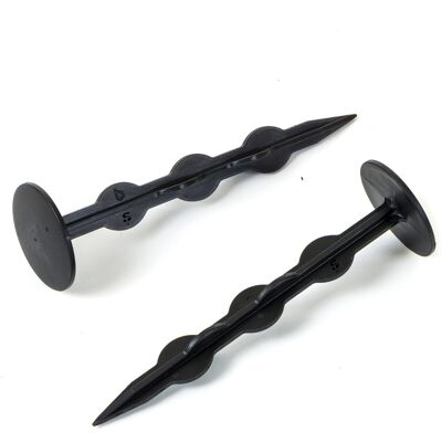 STI Chiodo Ferma Telo O Rete 15cm In Placa Conf. 100 Pz Nero STI Chiodo Ferma Telo O Rete 15cm In Placa Conf. 100 Pz Nero