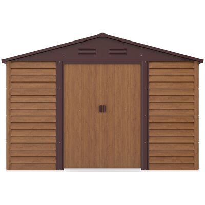 Unique Casetta Da Giardino In Metallo Zincato Effetto Legno 11,75 M² - Arsego Unique Casetta Da Giardino In Metallo Zincato Effetto Legno 11,75 M² - Arsego