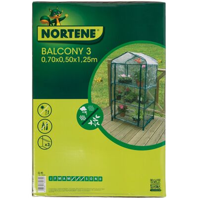 Serra da balcone Nortene 125x70x50cm - Mini Serra Serra da balcone Nortene 125x70x50cm - Mini Serra
