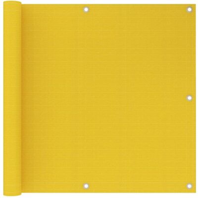 vidaXL Schermo balcone giallo 90x300 cm HDPE Protezione privacy vidaXL Schermo balcone giallo 90x300 cm HDPE Protezione privacy