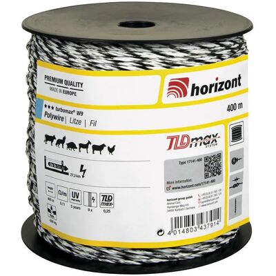 HORIZONT Filo Recinzione Elettrica W9 Protezione Uv Alta Resistenza HORIZONT Filo Recinzione Elettrica W9 Protezione Uv Alta Resistenza