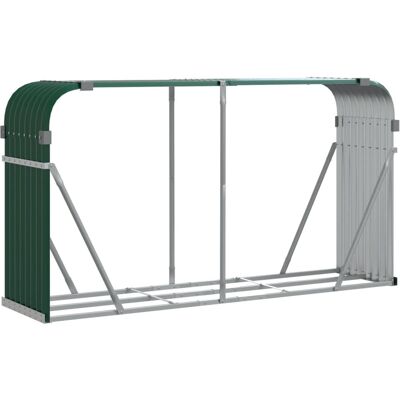HELLOSHOP26 Portalegna 180 X 45 X 100 Cm Acciaio Zincato Verde 020043765 HELLOSHOP26 Portalegna 180 X 45 X 100 Cm Acciaio Zincato Verde 020043765