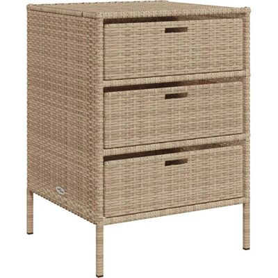 HELLOSHOP26 Mobile Contenitore Da Giardino Dal Design Moderno 55 X 59 X 80 Cm Con 3 Cassetti In Resina Intrecciata Beige. Codice Articolo: 020047427 HELLOSHOP26 Mobile Contenitore Da Giardino Dal Design Moderno 55 X 59 X 80 Cm Con 3 Cassetti In Resina Intrecciata Beige. Codice Articolo: 020047427