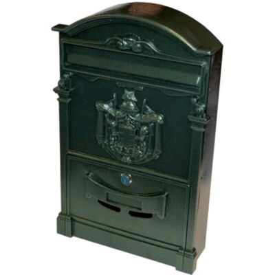 DOMUS Cassetta Posta Regia Alluminio Pressofuso Verde Mm 260x90 H.mm 410 - 1 Pz DOMUS Cassetta Posta Regia Alluminio Pressofuso Verde Mm 260x90 H.mm 410 - 1 Pz
