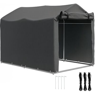 Zone Casetta Da Giardino 2 X 1.6 X 1.65 M Ricovero Esterno Per Bici Struttura In Metallo Zincato, Impermeabile Resistente Ai Raggi Uv, Grigio Scuro Zone Casetta Da Giardino 2 X 1.6 X 1.65 M Ricovero Esterno Per Bici Struttura In Metallo Zincato, Impermeabile Resistente Ai Raggi Uv, Grigio Scuro