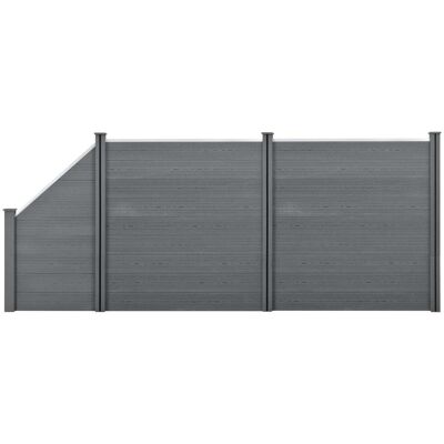 HELLOSHOP26 - Recinzione Frangivista Quadratica E Obliqua In Legno Composito (wpc) 183 X 451 Cm Grigia 030001459 HELLOSHOP26 - Recinzione Frangivista Quadratica E Obliqua In Legno Composito (wpc) 183 X 451 Cm Grigia 030001459