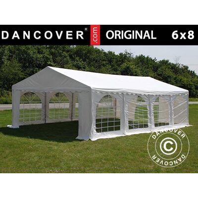 DANCOVER Tendone Gazebo Per Feste Original 6x8m Pvc, Bianco DANCOVER Tendone Gazebo Per Feste Original 6x8m Pvc, Bianco