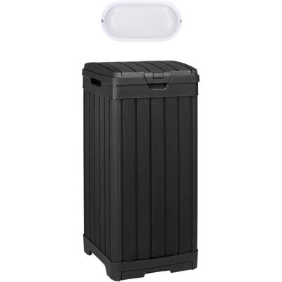 Keter Baltimore Pattumiera Da Esterno 125 L + Illuminazione Esterna Led Inclusa (236997-wo744) Keter Baltimore Pattumiera Da Esterno 125 L + Illuminazione Esterna Led Inclusa (236997-wo744)