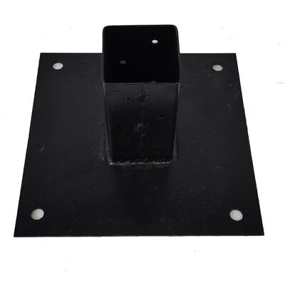 ALCE Porta Palo Per Pavimento Nero Acciaio Zincato 6x6x12 cm – Supporto Fissaggio Pali Legno Cemento Terrazzo Giardino ALCE Porta Palo Per Pavimento Nero Acciaio Zincato 6x6x12 cm – Supporto Fissaggio Pali Legno Cemento Terrazzo Giardino