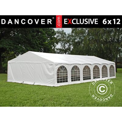 Dancover - Tenda per feste 6x12m PVC Arched - Bianco Dancover - Tenda per feste 6x12m PVC Arched - Bianco
