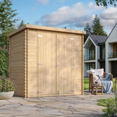 TIMBELA M311c1+m311g Casetta Da Giardino In Legno 2,22 M², Capanno Da Giardino Per Esterno Con Pareti Da 19 Mm, Casetta In Legno Per Attrezzi E Biciclette Con Pavimento Impregnato TIMBELA M311c1+m311g Casetta Da Giardino In Legno 2,22 M², Capanno Da Giardino Per Esterno Con Pareti Da 19 Mm, Casetta In Legno Per Attrezzi E Biciclette Con Pavimento Impregnato