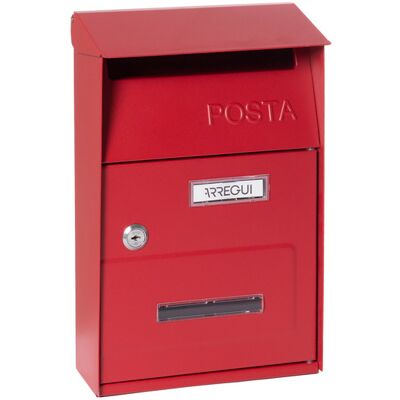 ARREGUI - Up D-2006/r Cassetta Postale Individuale In Acciaio, Cassetta Della Posta Da Parete, Dimensione S (din A5), Con Finestra Di Visualizzazione, Rosso ARREGUI - Up D-2006/r Cassetta Postale Individuale In Acciaio, Cassetta Della Posta Da Parete, Dimensione S (din A5), Con Finestra Di Visualizzazione, Rosso