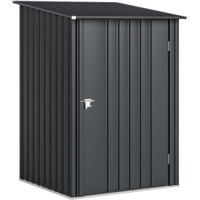 OEM Casetta Da Giardino Porta Attrezzi In Acciaio Galvanizzato Con Porta, 100x104x160 Cm, Grigio Scuro OEM Casetta Da Giardino Porta Attrezzi In Acciaio Galvanizzato Con Porta, 100x104x160 Cm, Grigio Scuro