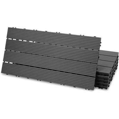 TOLLETOUR Piastrelle Per Patio Da 24 Pezzi, Pavimentazione Per Esterni, Pavimentazione In Composito, Balcone E Giardino Da 30x60 Cm TOLLETOUR Piastrelle Per Patio Da 24 Pezzi, Pavimentazione Per Esterni, Pavimentazione In Composito, Balcone E Giardino Da 30x60 Cm