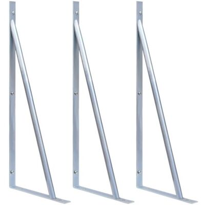 OEM Set Di 3 Staffe Di Supporto Per Pali Di Recinzione In Acciaio Zincato OEM Set Di 3 Staffe Di Supporto Per Pali Di Recinzione In Acciaio Zincato