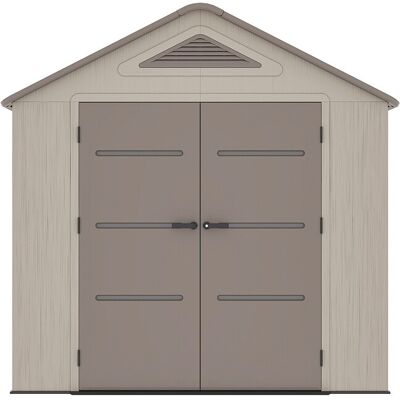 Unique Casetta Da Giardino In Resina Hdpe Beige E Marrone 4,5 M² Con Pavimento Spessore 22 Mm - Anteva Unique Casetta Da Giardino In Resina Hdpe Beige E Marrone 4,5 M² Con Pavimento Spessore 22 Mm - Anteva