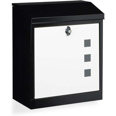 HELLOSHOP26 Grande Cassetta Postale Da Parete Xl Per Posta Voluminosa 53 X 43,5 X 26 Cm In Acciaio Zincato Nero 130005251 HELLOSHOP26 Grande Cassetta Postale Da Parete Xl Per Posta Voluminosa 53 X 43,5 X 26 Cm In Acciaio Zincato Nero 130005251