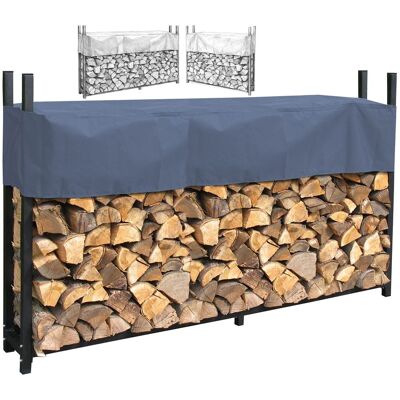 QUICK STAR Metall Kaminholzregale Außen 113 X 115 / 200 X 115 Cm Mit Schutzhülle QUICK STAR Metall Kaminholzregale Außen 113 X 115 / 200 X 115 Cm Mit Schutzhülle