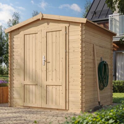 TIMBELA M343f1+m343g Casetta Da Giardino In Legno 3,53 M², Capanno Da Giardino Per Esterno Con Pareti Da 19 Mm, Casetta Per Attrezzi E Biciclette, Pavimento In Legno Impregnato,porte A Pannelo TIMBELA M343f1+m343g Casetta Da Giardino In Legno 3,53 M², Capanno Da Giardino Per Esterno Con Pareti Da 19 Mm, Casetta Per Attrezzi E Biciclette, Pavimento In Legno Impregnato,porte A Pannelo