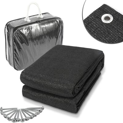 HENGDA Swanew Tappeto Da Esterno Tappeto Da Tenda Tappeto Da Viaggio Da Campeggio Tappeto Da Gazebo Per Caravanna 250x550cm Nero HENGDA Swanew Tappeto Da Esterno Tappeto Da Tenda Tappeto Da Viaggio Da Campeggio Tappeto Da Gazebo Per Caravanna 250x550cm Nero