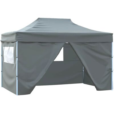 vidaXL Tenda Pieghevole 3x4.5m Antracite - Tenda vidaXL Tenda Pieghevole 3x4.5m Antracite - Tenda