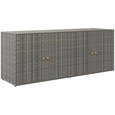 HELLOSHOP26 Mobile Contenitore Da Giardino 198 X 55,5 X 80 Cm Ampio Spazio Pratico Design Contemporaneo In Resina Intrecciata Grigia 020046635 HELLOSHOP26 Mobile Contenitore Da Giardino 198 X 55,5 X 80 Cm Ampio Spazio Pratico Design Contemporaneo In Resina Intrecciata Grigia 020046635