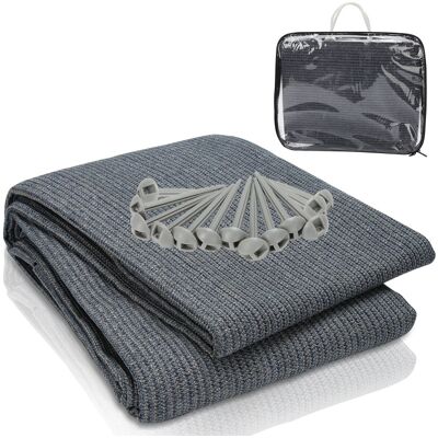 HENGDA Swanew Tappeto Da Esterno Tappeto Da Tenda Tappeto Da Viaggio Da Campeggio Tappeto Da Gazebo Per Caravanna 300x600cm Blu-grigio HENGDA Swanew Tappeto Da Esterno Tappeto Da Tenda Tappeto Da Viaggio Da Campeggio Tappeto Da Gazebo Per Caravanna 300x600cm Blu-grigio