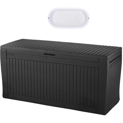 Keter Comfy Baule Da Giardino 270 L + Illuminazione Esterna Led Inclusa (255167-wo744) Keter Comfy Baule Da Giardino 270 L + Illuminazione Esterna Led Inclusa (255167-wo744)