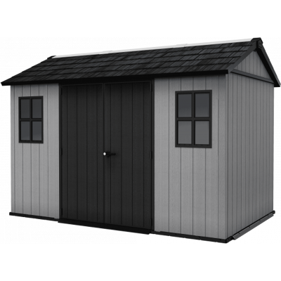 Keter Casetta Da Giardino In Resina Evotech+ 350x230 Cm - Con Pavimento E Doppia Porta - Carico Neve 150 Kg/m² – Newton Plus 7511/1175 - Grigio - Keter Casetta Da Giardino In Resina Evotech+ 350x230 Cm - Con Pavimento E Doppia Porta - Carico Neve 150 Kg/m² – Newton Plus 7511/1175 - Grigio -