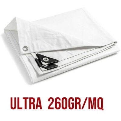 STI - PVC Ultra 260g - Bianco - 2,5x6m - Telo STI - PVC Ultra 260g - Bianco - 2,5x6m - Telo