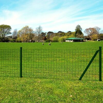 VIDAXL Recinzione Euro In Acciaio 25x1,5 M Verde - VIDAXL Recinzione Euro In Acciaio 25x1,5 M Verde -