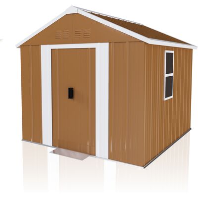 KELLANY Capanno Da Giardino In Acciaio 184x116 Cm – Capanno In Metallo Resistente Agli Agenti Atmosferici Con Finestre, Porta Bloccabile E Ventilazione, Senza Pavimento – Ideale Per Riporre Attrezzi Da Giardi KELLANY Capanno Da Giardino In Acciaio 184x116 Cm – Capanno In Metallo Resistente Agli Agenti Atmosferici Con Finestre, Porta Bloccabile E Ventilazione, Senza Pavimento – Ideale Per Riporre Attrezzi Da Giardi