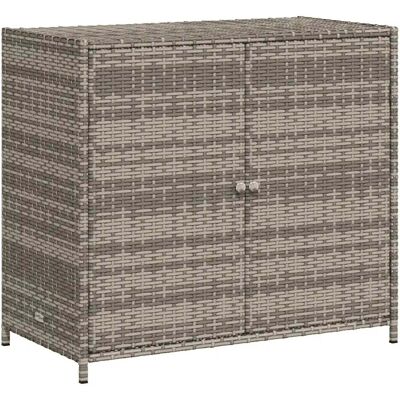 HELLOSHOP26 Mobile Contenitore Da Giardino Moderno Grande Capacità 83 X 45 X 76 Cm In Resina Intrecciata Grigia 020047418 HELLOSHOP26 Mobile Contenitore Da Giardino Moderno Grande Capacità 83 X 45 X 76 Cm In Resina Intrecciata Grigia 020047418