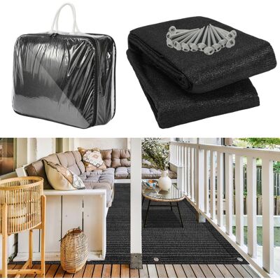 HENGDA Swanew Tappeto Da Esterno Tappeto Da Tenda Tappeto Da Viaggio Da Campeggio Tappeto Da Gazebo Per Caravanna 250x300cm Nero HENGDA Swanew Tappeto Da Esterno Tappeto Da Tenda Tappeto Da Viaggio Da Campeggio Tappeto Da Gazebo Per Caravanna 250x300cm Nero