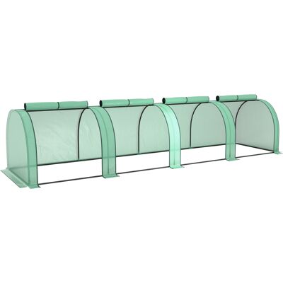 Zone Mini Serra Da Giardino Serra Per Pomodori 4 X 1 X 0.80 M Acciaio Pe Anti-uv 4 Porte Avvolgibili Con Cerniera Verde Zone Mini Serra Da Giardino Serra Per Pomodori 4 X 1 X 0.80 M Acciaio Pe Anti-uv 4 Porte Avvolgibili Con Cerniera Verde