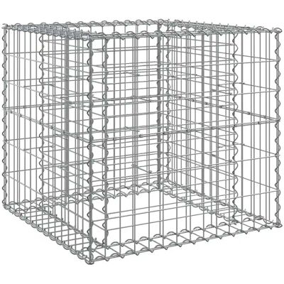 HELLOSHOP26 Gabbione Decorativo Da Giardino 70 X 70 X 65 Cm Robusto Per Uso Esterno Realizzato In Ferro Zincato Argento 020047415 HELLOSHOP26 Gabbione Decorativo Da Giardino 70 X 70 X 65 Cm Robusto Per Uso Esterno Realizzato In Ferro Zincato Argento 020047415